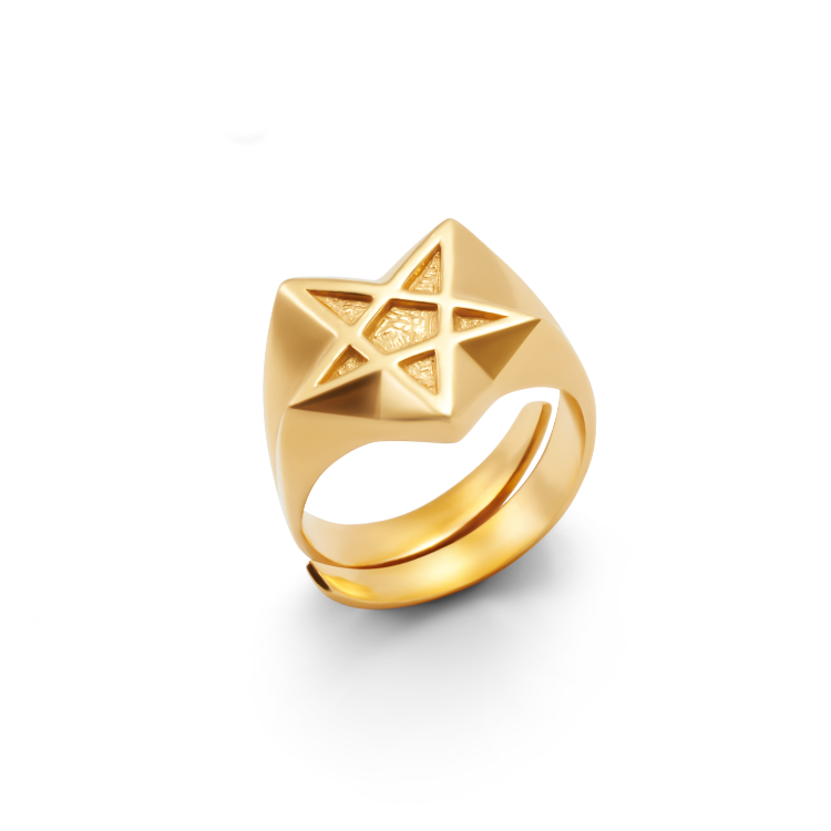 Pentagramm Ring