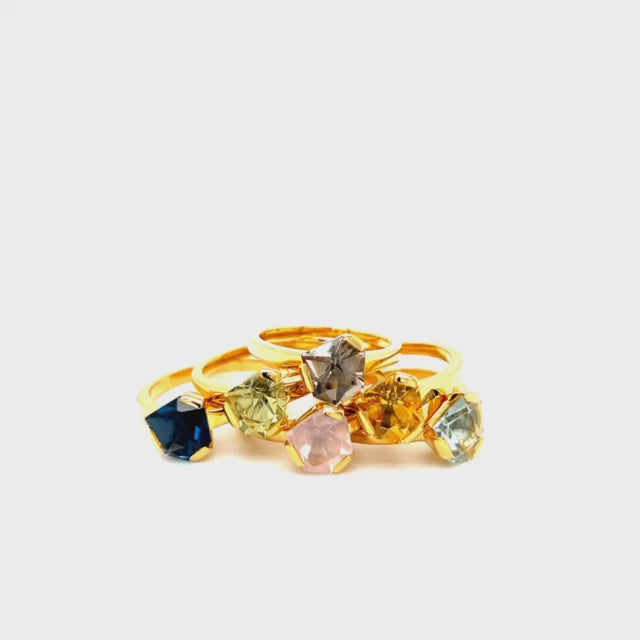 Woman Ring mit Rosenquarz