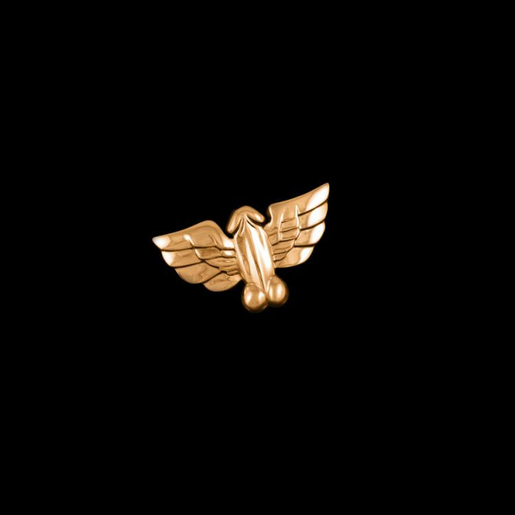 Flying Cock Brooch